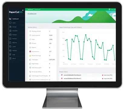 Papercut, Dashboard, Document Technologies