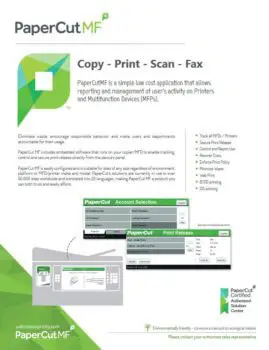 Papercut, Mf, Ecoprintq, Document Technologies